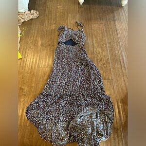 Hollister Dark Blue Smocked Top